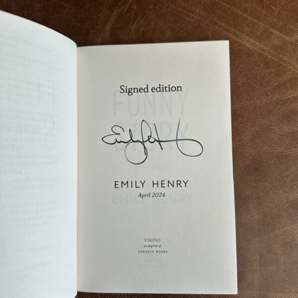 Funny story waterstones exclusive signed edition by emily henry - Image 2