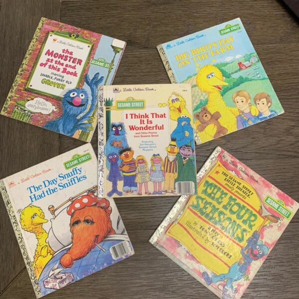 Vintage Sesame Street Little Golden Books BUNDLE